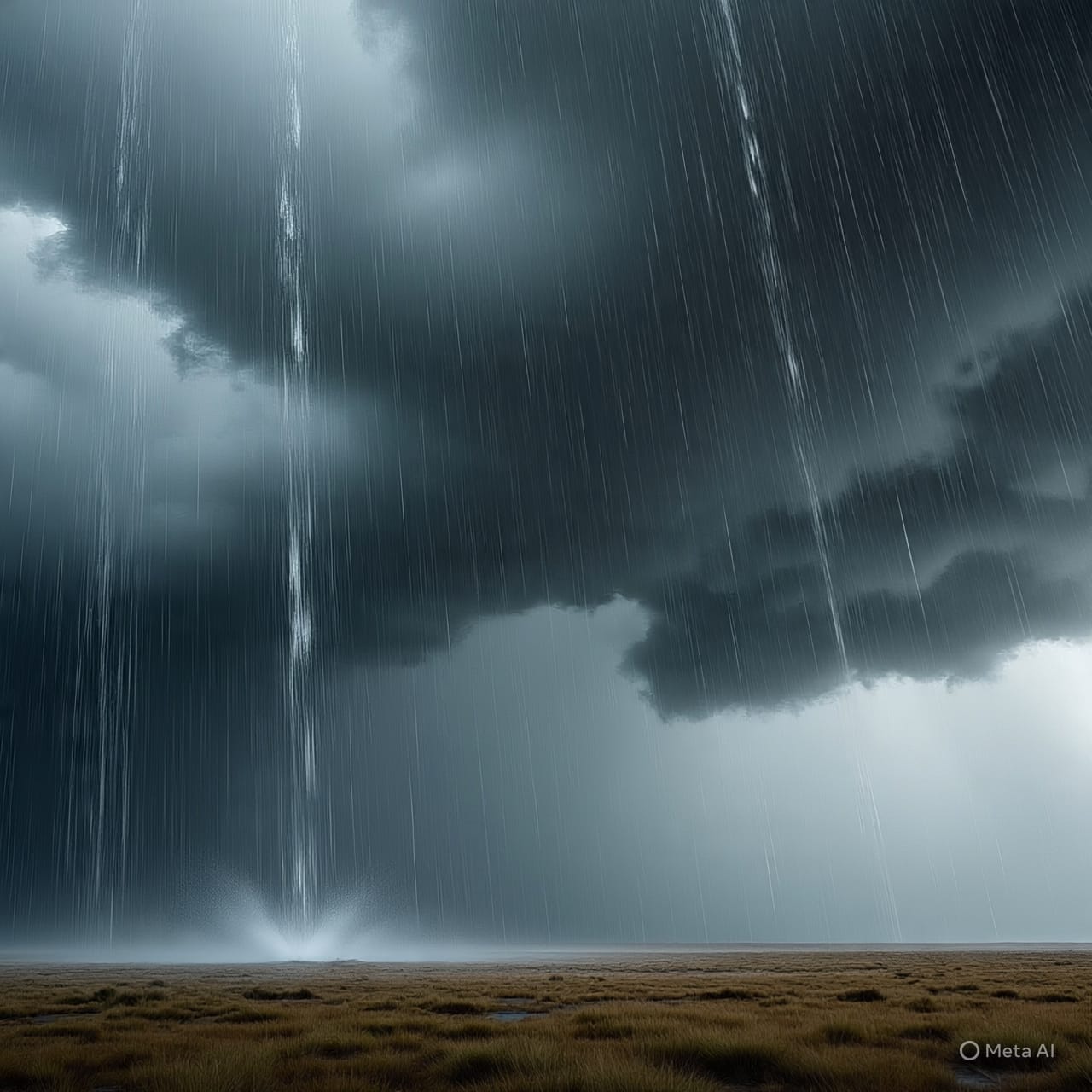 Raining from sky